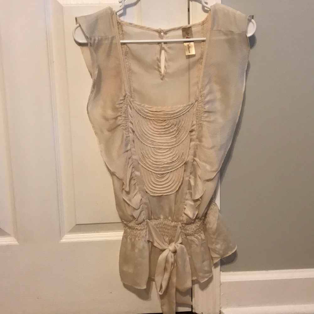 Cream blouse